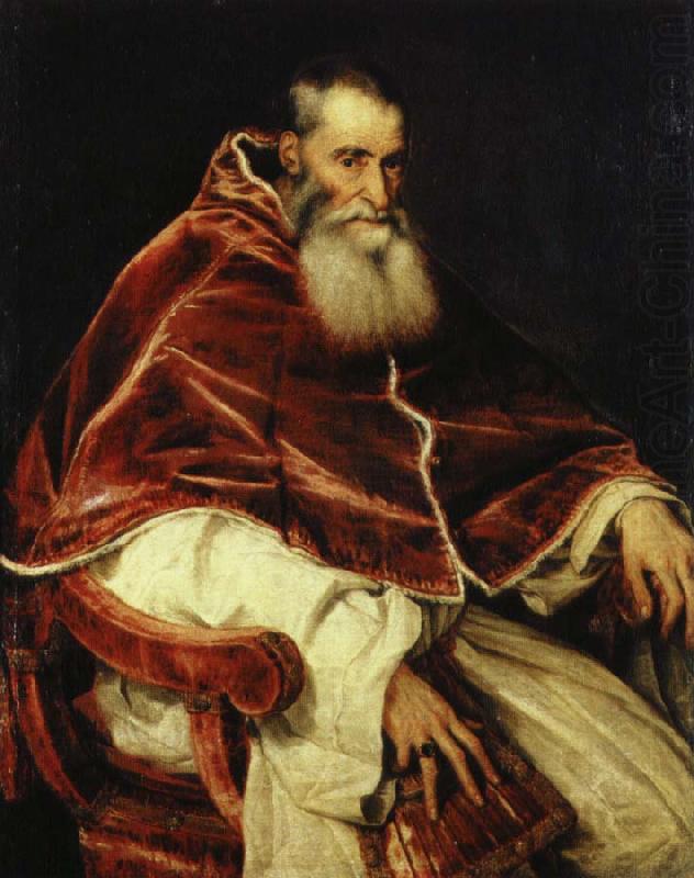 TIZIANO Vecellio paven paulus iii, alexander farnese china oil painting image